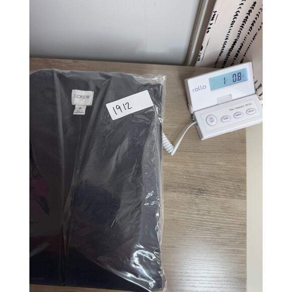 J Crew Womens Blazer 6 Black Velvet Broadway Jacket Minimalist Preppy Feminine - Picture 13 of 13